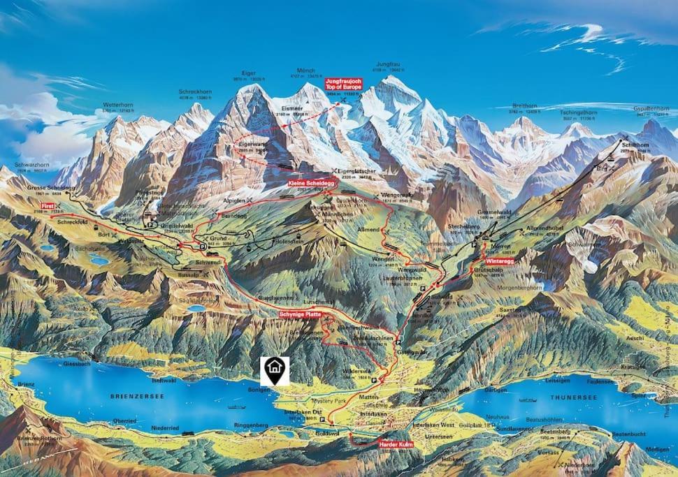 Chalet Mignon - Your Vacation Oasis At Lake Brienz Bönigen エクステリア 写真