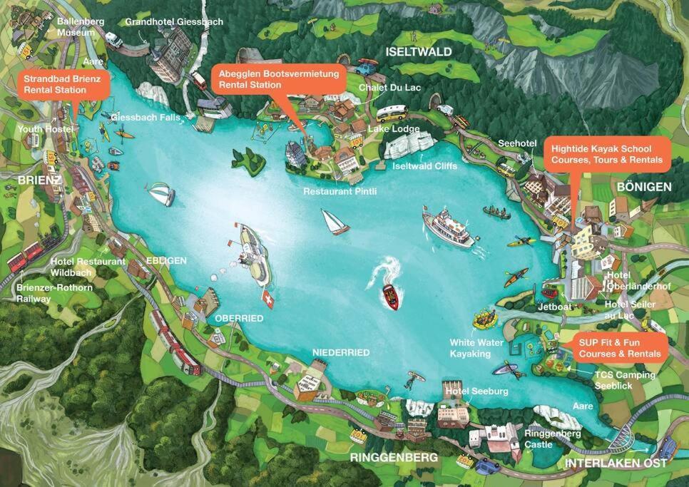 Chalet Mignon - Your Vacation Oasis At Lake Brienz Bönigen エクステリア 写真